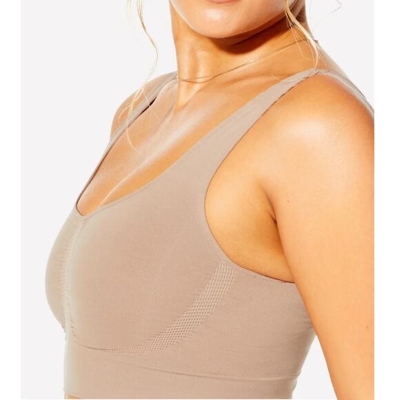 Yitty Nearly Naked Shaping Midi Bra | Size: M/L FITS SMALL | Moody Bi*ch Taupe - Picture 3 of 6